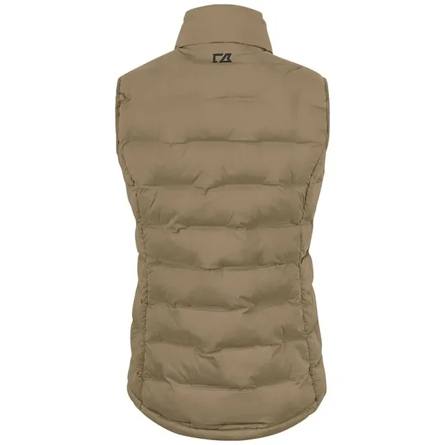 CUTTER & BUCK BAKER DAMES VEST KHAKI  MAAT 38/M