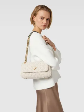 Guess Crossbodytas in ecru met all-over motief in ecru