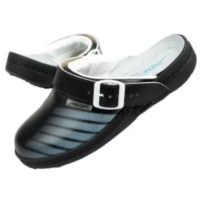 Medische schoenen Abeba U 7212 pantoffels zwart