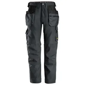 Snickers AW 6224 Canvas+ Werkbroek met Holsterzakken Grijs - maat 158
